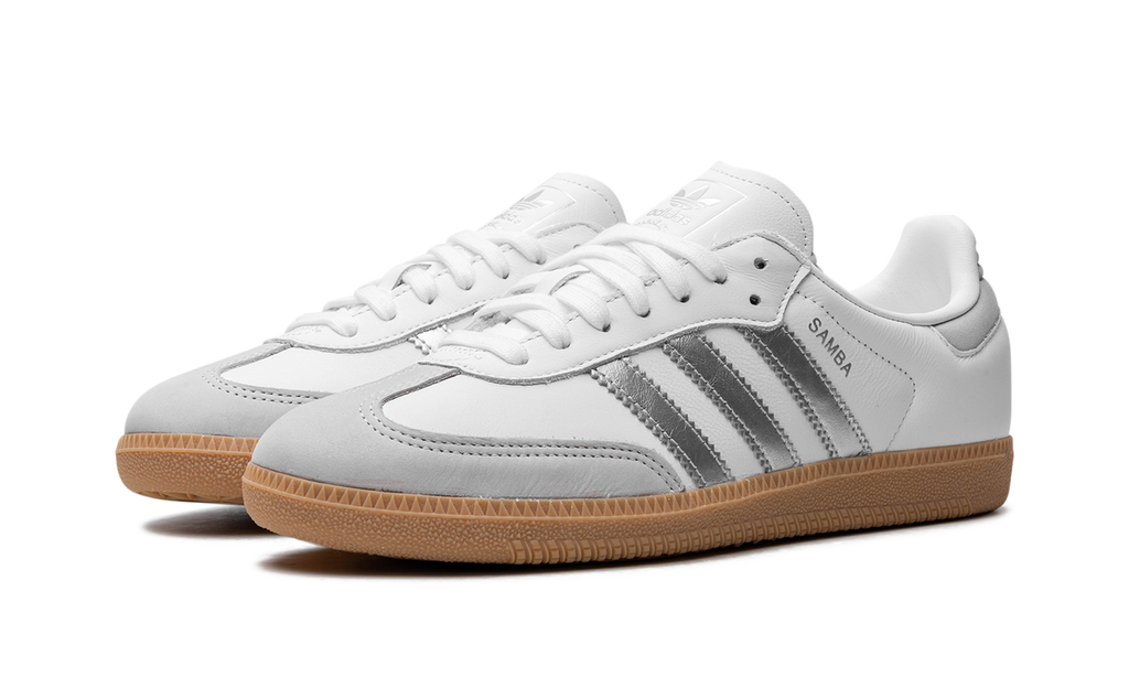 Samba White Silver Metallic Grey