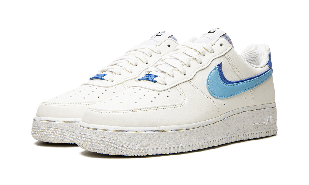 1 Double Swoosh White Médium Blue