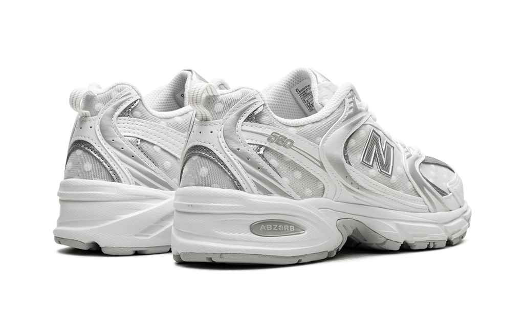 530 Sier Metallic Polka Dots