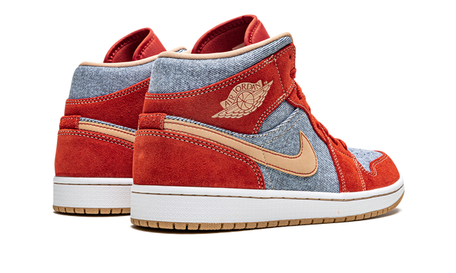 1 Mid Denim Red