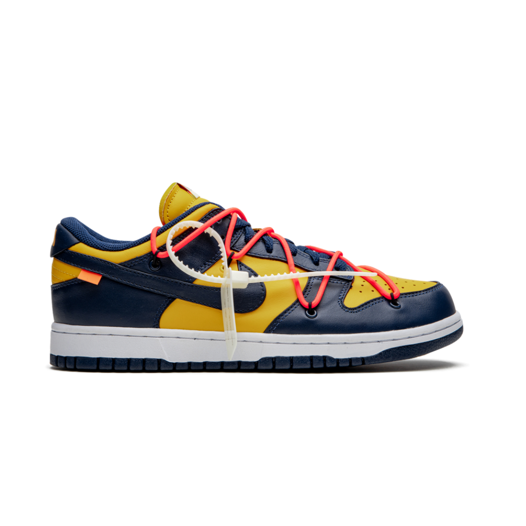 Dunk Low Off White University Gold Mindnight Navy