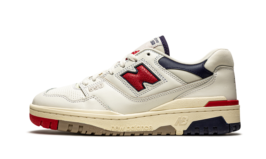 550 Aime Leon Dore  White Navy Red