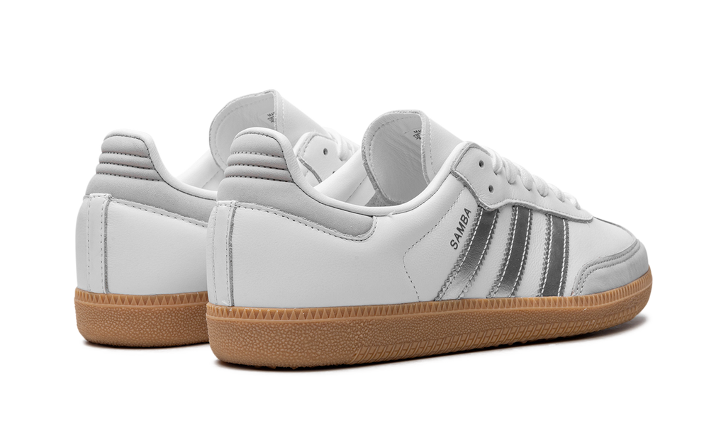 Samba White Silver Metallic Grey