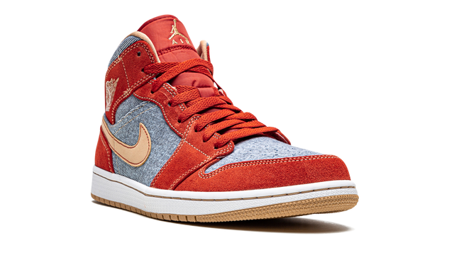 1 Mid Denim Red