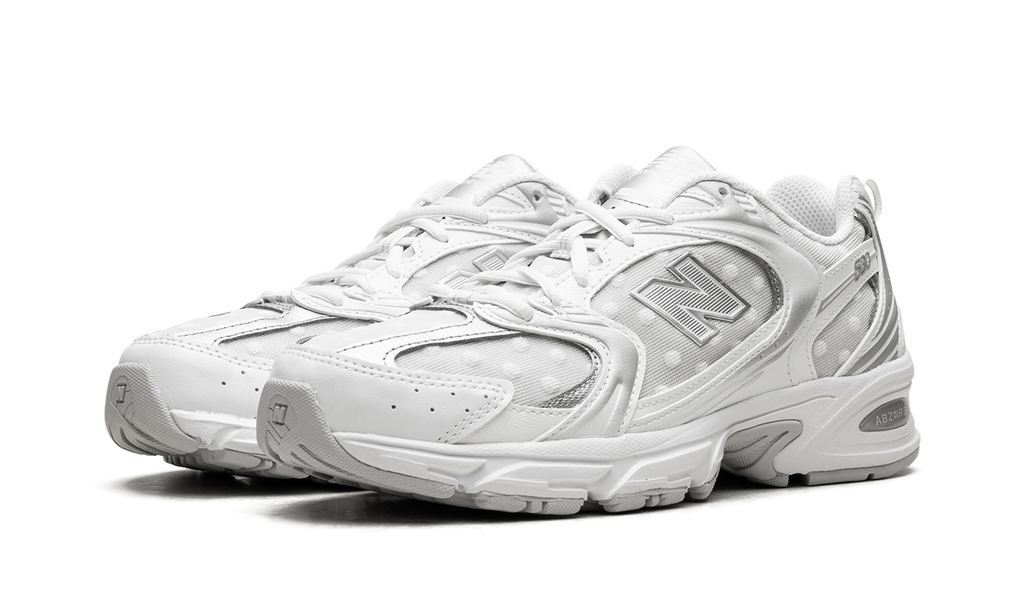 530 Sier Metallic Polka Dots