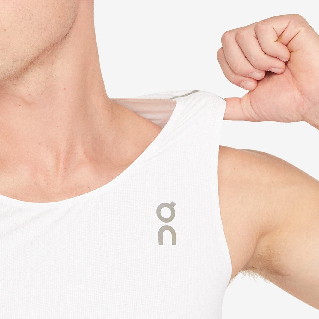 On Performance Singlet White/Silver
