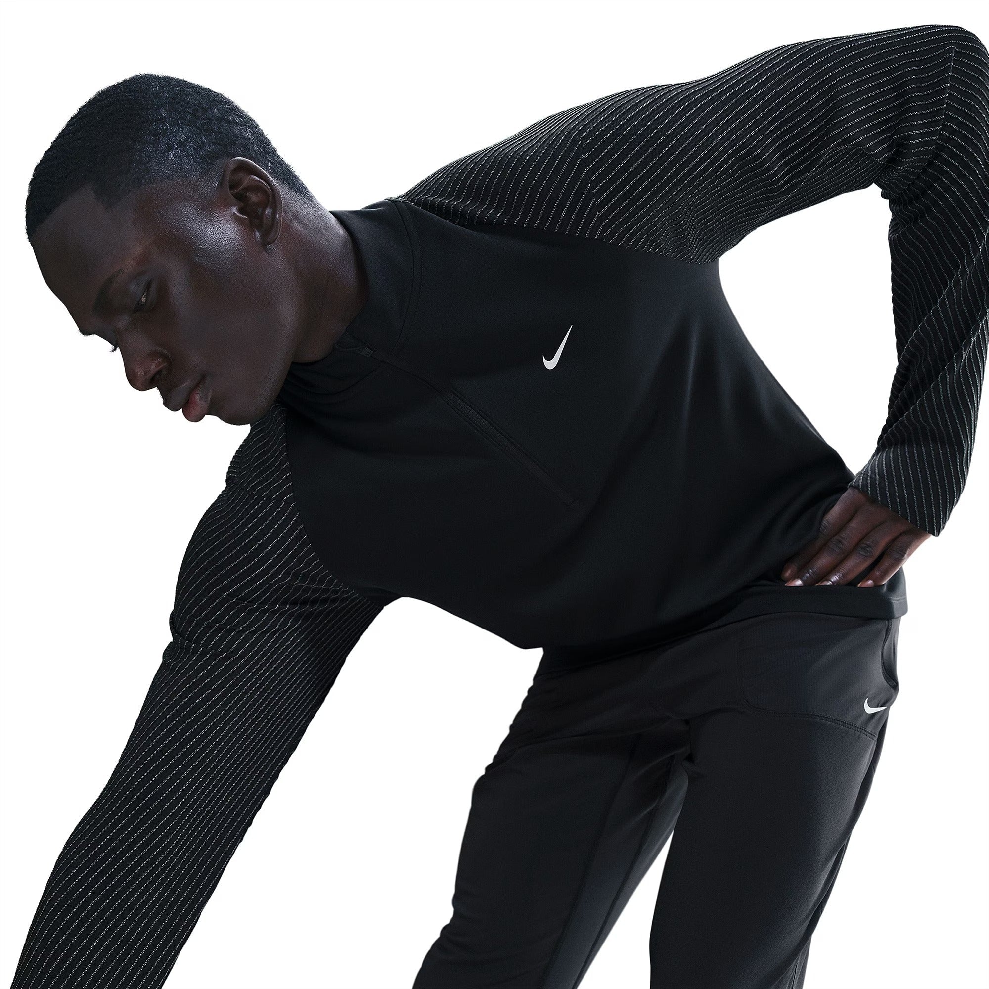 Nike Dri-Fit Reflective Long Sleeve Top Black/Reflective Silv