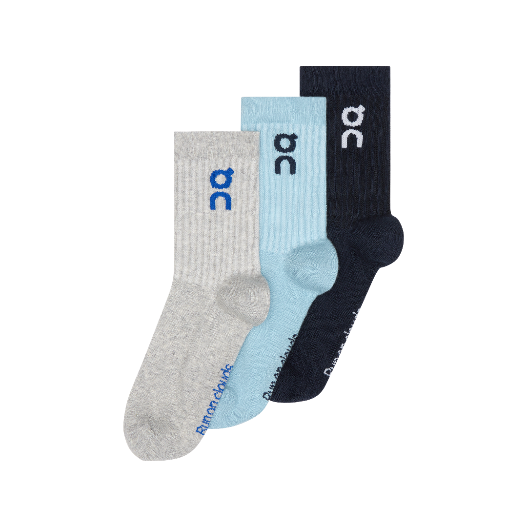 Kit de Meias ON Sock 3-Pack Unissex (3 unidades)