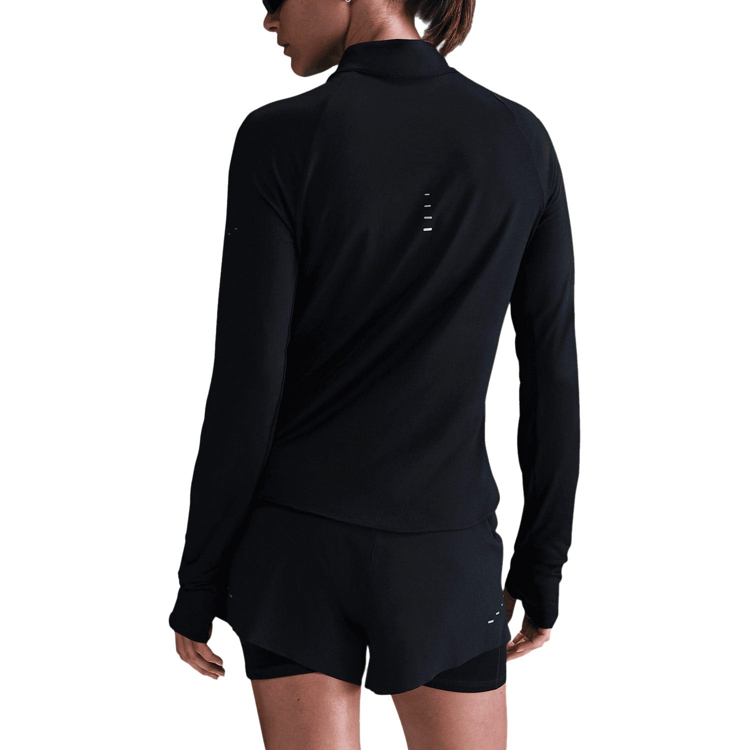 Camisa Dri-FIT Nike Swift UV Preto/Prata Refletivo - Feminino