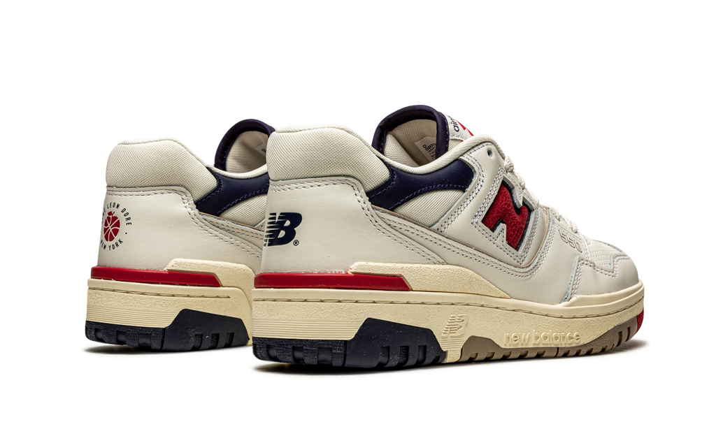 550 Aime Leon Dore  White Navy Red