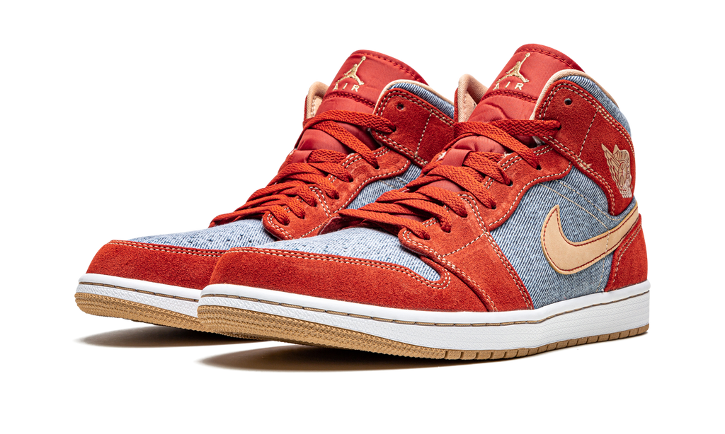 1 Mid Denim Red
